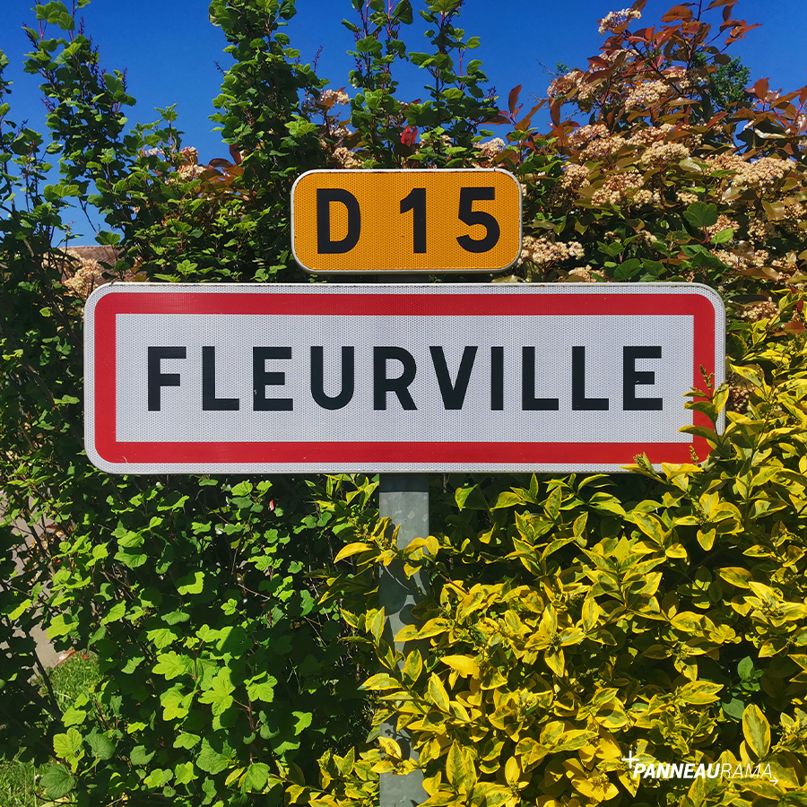 Panneau émaillé Fleurville (71)