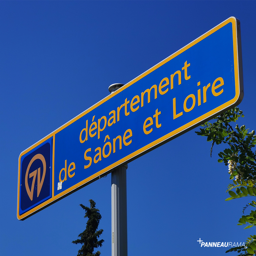 Panneau département de Saône-et-Loire 71