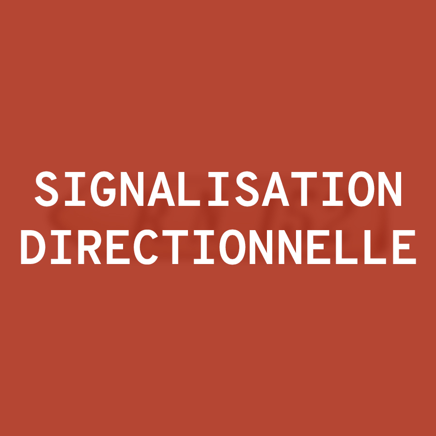 Signalisation directionnelle